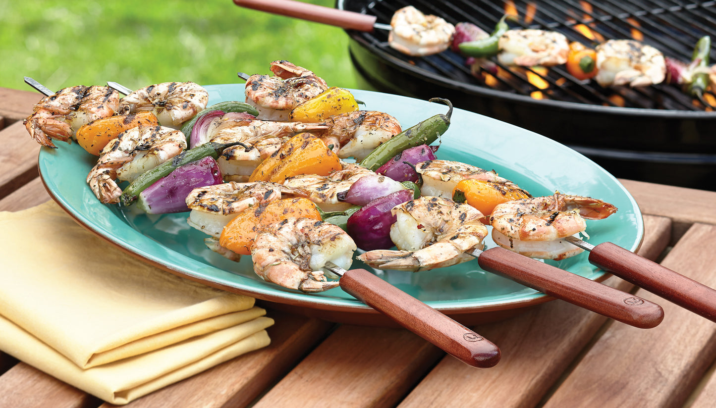Barbeque Skewers, Stainless Steel Set of 4