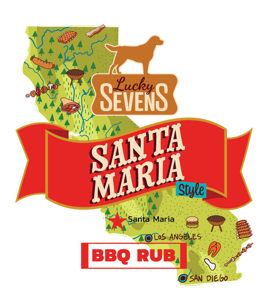 Lucky Sevens BBQ Rub Sticker
